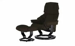 Stressless Relaxsessel mit Hocker Reno M | Braun Classic M