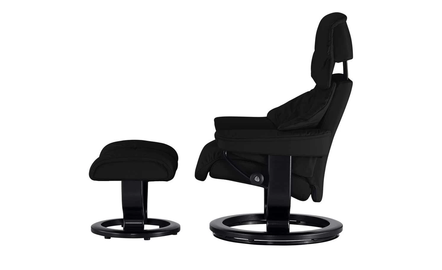 Stressless Relaxsessel mit Hocker Reno M Stressless Relaxsessel mit Hocker Reno M | Schwarz Classic M -hoeffner Verkäufe 20407933 3 201811271519