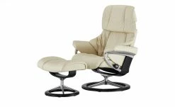 Stressless Relaxsessel mit Hocker Reno M | Creme Signature M