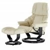 Stressless Relaxsessel mit Hocker Reno S | Creme Classic S