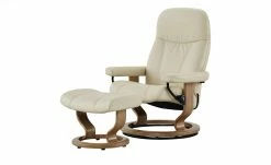 Stressless Relaxsessel mit Hocker Consul M | Creme Classic M