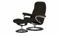 Stressless Relaxsessel mit Hocker Consul M | Braun Signature M