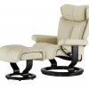 Stressless Relaxsessel mit Hocker Magic M | Creme Classic M