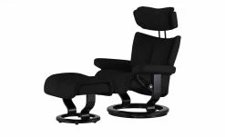 Stressless Relaxsessel mit Hocker Magic M | Schwarz Classic M -hoeffner Verkäufe 20408039 16 201811271519