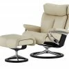 Stressless Relaxsessel mit Hocker Magic M | Creme Signature M