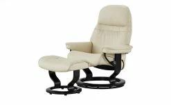 Stressless Relaxsessel mit Hocker Sunrise M | Creme Classic M