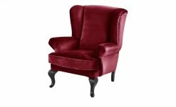 smart Ohrensessel Charmaine | Rot Velour
