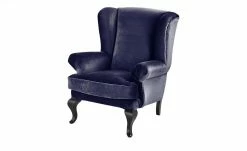 smart Ohrensessel Charmaine | Nachtblau Velour