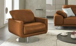 W.SCHILLIG Drehsessel Mademoiselle | Cognac (Rot-Braun)