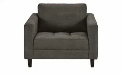 smart Sessel Geradine | Grau Flachgewebe