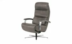 Hukla Ledersessel Florian | Grey (Grau-Braun)