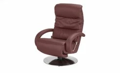 Hukla Leder-Relaxsessel Florian | Brombeer (Weinrot) S