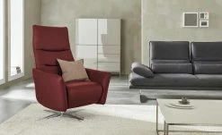 W.SCHILLIG Ledersessel Salsaa | Ruby Red (Dunkelrot)