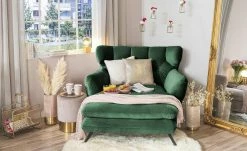 pop Longseat-Sessel Caldara | Dunkelgrün