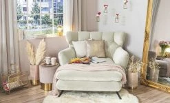 pop Longseat-Sessel Caldara | Creme