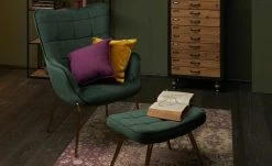 Sessel mit Hocker Annika | Grün -hoeffner Verkäufe 23407979 8 201910152234