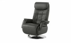 Polstermöbel Oelsa Ledersessel Mambo | Anthrazit mit Soundsystem