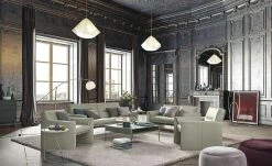 Ledersessel, hoch Boavista | Off White (Beige)