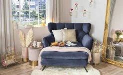 pop Longseat-Sessel Caldara | Dunkelblau