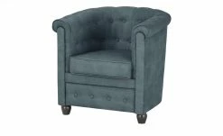 smart Sessel Chelli Mini | Hellblau Microfaser Leder-Optik