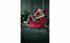 smart Sessel Hubertine | Rot Mikrofaser