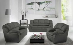 uno Ledersessel Casino | Fango (Grau-Braun)