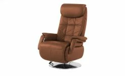 Polstermöbel Oelsa Ledersessel Mambo | Cognac (Orange-Braun) ohne Soundsystem