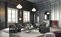 Ledersessel, niedrig Boavista | Schwarz