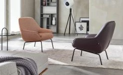 hülsta Sofa Sessel HS 482 | Tomatenrot Natur (Rot/Beige)