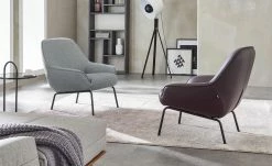 hülsta Sofa Sessel HS 482 | Saphirblau Natur (Blau/Beige)