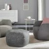 hülsta Sofa Polstersessel HS 480 | Schwarzgrau / Natur (Creme)