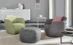 hülsta Sofa Polstersessel HS 480 | Farngrün / Natur (Creme)