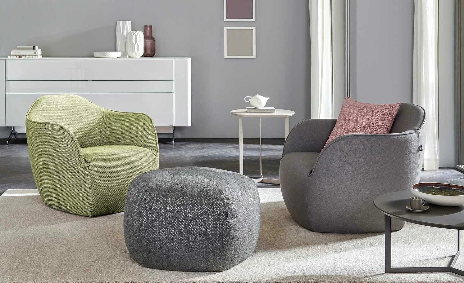 hülsta Sofa Polstersessel HS 480 hülsta Sofa Polstersessel HS 480 | Farngrün / Natur (Creme) -hoeffner Verkäufe 27402285 6 202101041432