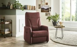 Hukla Fernsehsessel Manuel XL | Brombeer (Dunkelrot)