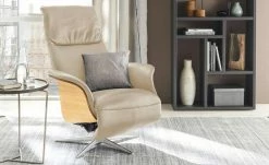 Nils Olsen Drehsessel Frederik | Khaki (Hellbraun) Grundfunktion