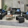 erpo just relax Ledersessel JR 290 Trento | Black (Schwarz)