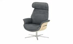 Wohnwert Ledersessel Neda | Graphit (Dunkelgrau)